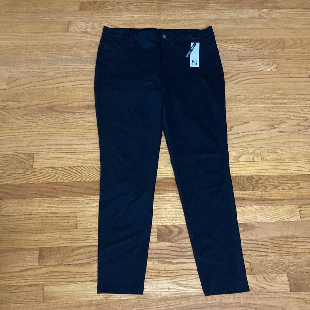 NWT Noisy May Black Skinny Callie High Waisted Ponte Pant XXL 16-18